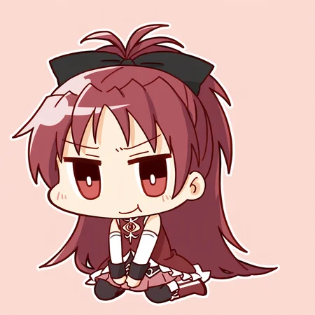 chibi,<lora:nineface-chibi-noob1-5:1>,
1girl,solo,sakura kyoko \(magical \),mahou shoujo madoka magica,long hair,