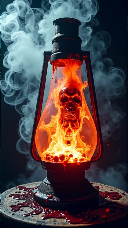 A stunning horror a professional (film grain:1.2) photography, realistic photo of a dark cursed deformation bloody lava lamp <lora:DarkmosphericFlux:0.65>, gas spirit rising up, high resolution photography, ultra resolution, 4k, 8k, 16k, HDR, DOF, studio photography, professionalismphotography,close-up shot,straight angle,centered subject,dramatic,hyperdetailed,rule of thirds,high fantasy,mood lighting,(birds eye view:1.3),shot on Canon PowerShot G5 X Mark II with Built-in 8.8-44mm f-1.8-2.8