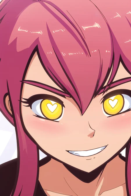 masterpiece, best quality,<lora:Sunny_of_Spades:0.92>,
Sunny of Spades, solo, 1girl, close-up, looking at viewer, pink hair, evil grin