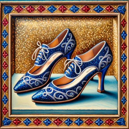 pam-mdvl shoes, glitter background,rectangular frame,highly detailed, dynamic, masterpiece,intricate,hdr