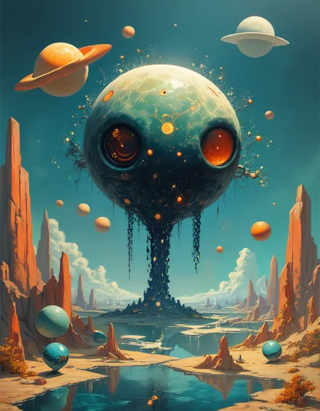 score_9, score_8_up, score_7_up, score_6_up, iconic, surreal, futuristic landscape on a planet with multiple suns, where the light is constantly shifting, creating a kaleidoscope of colors on the alien terrain. The inhabitants are crystalline beings that refract the light, creating stunning visual displays as they move, highly detailed <lora:ponys-dream:.9>