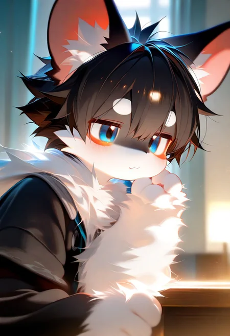 (zuppu11), xi410, 748cm, alens, nyalia, kyomu, youlichu, 1boy, solo, furry, cute, kemono, masterpiece, best quality, very awa, very aesthetic, absurdres