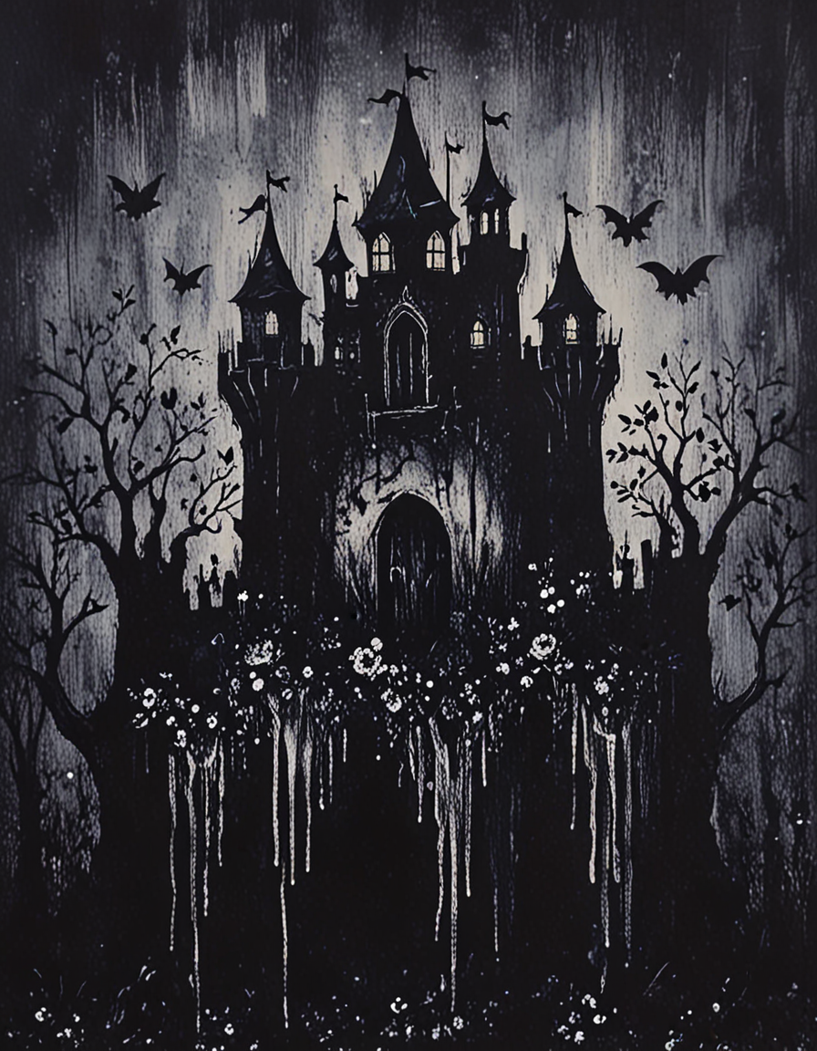 We Have Always Lived in the Castle   <lora:novuschroma64 style:1.3> novuschroma64 style  <lora:sdxl_lightning_8step_lora:1>
