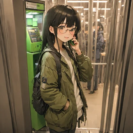 best quality, ultra-detailed, illustration, japanese girl, cute, (shy smile),
Japan, Payphone, scenery, phone, blurry, indoors, close-up, realistic, photo background,
1girl, glasses, black hair, long hair, Field jacket, Cargo pants, boots, face palm, :o
<lora:Japan_Payphone_SDXL_V1:1> <lora:offset_0.2:0.5>
