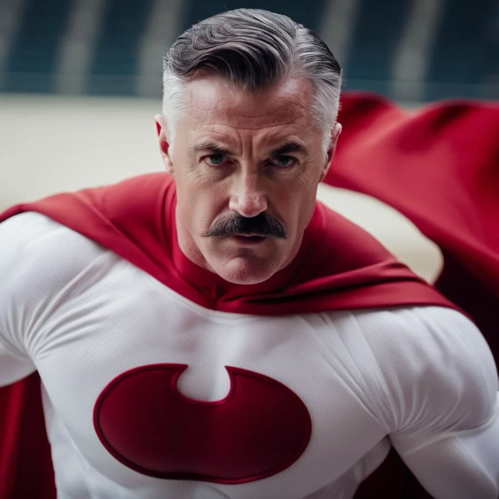 cinematic film still of <lora:J. Jonah Jameson:1>
J. Jonah Jameson a bodybuilding shredded man with a mustache in a red cape and a white suit, shallow depth of field, vignette, highly detailed, high budget, bokeh, cinemascope, moody, epic, gorgeous, film grain, grainy