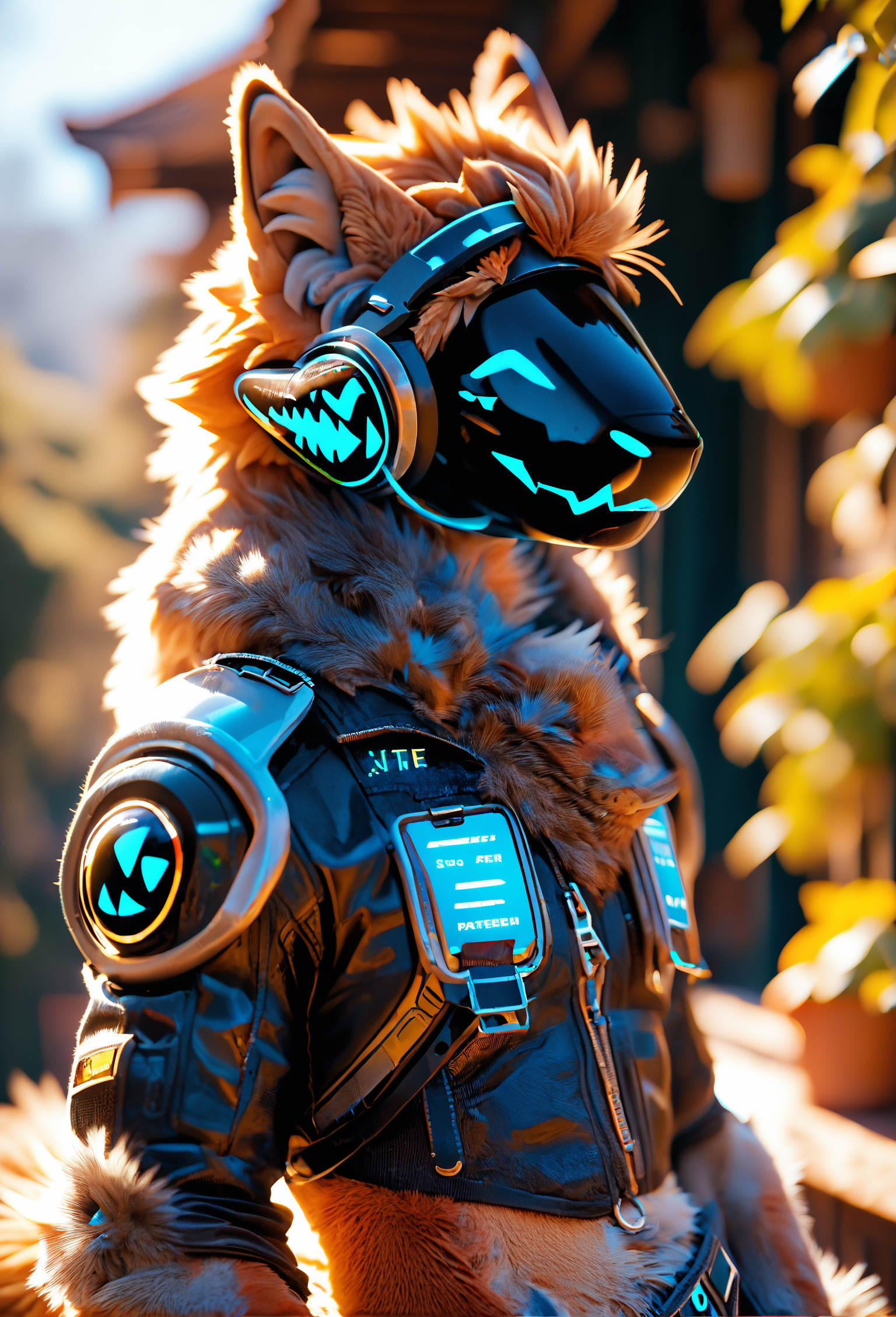 score_9, score_8_up, score_7_up, score_6_up, score_5_up, score_4_up, score_9, score_9, sfw, (solo), anthro, male, protogen, high detailed fur, smile