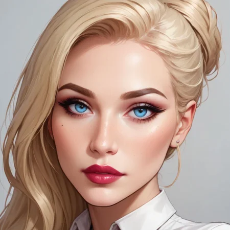 score_9, score_8_up, score_7_up, expressive, Avelina, blonde, secretary, miniskirt, seductive look, close up, zPDXL