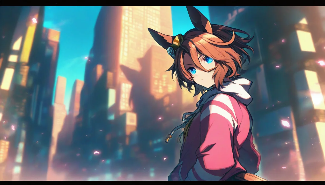 REMEMX,takatsuki ichi,narita taishin \(umamusume\)umamusume,1girl,horse girl,horse ears,horse tail,blue eyes,hair between eyes,brown hair,short hair,long sleeves,city,<lora:REMEMXv1-000002:1>,