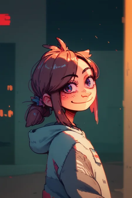 score_9, score_8_up, score_7_up, 1girl, solo, walking at the street, light smile, sunny day, dynamic angle, sexy, <lora:smr03_pony:1.0> smr03, pointy nose, side view, upper body, looking at viewer,