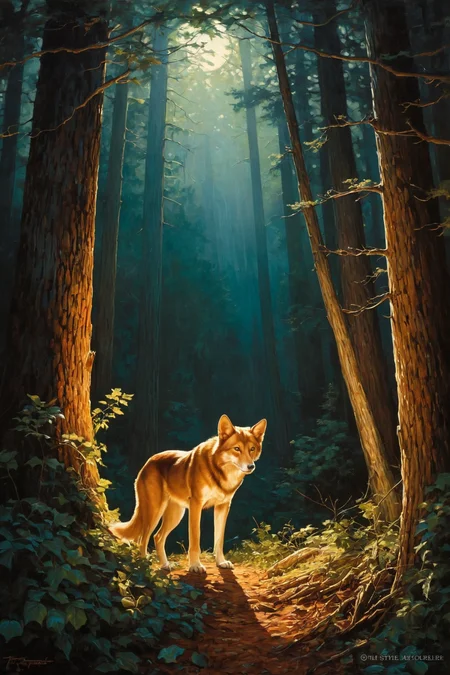 by [Henry Raeburn:Frank Xavier Leyendecker:0.25] and [Janek Sedlar|Jeremiah Ketner] in the style of Terry Redlin
