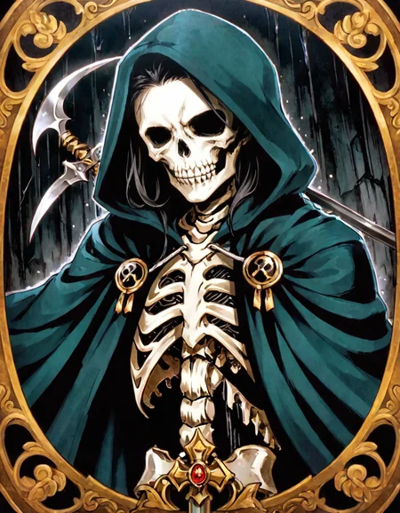 anime artwork photograph scythe, Death, skeleton, skull, official art, 1boy, male focus, photoshop \(medium\), hood, cloak, upper body, shin megami tensei, weapon, robe
<lora:sotn:.6>
<lora:offset_0.2:0.5>, 50mm . cinematic 4k epic detailed 4k epic detailed photograph shot on kodak detailed cinematic hbo dark moody, 35mm photo, grainy, vignette, vintage, Kodachrome, Lomography, stained, highly detailed, found footage . anime style, key visual, vibrant, studio anime, highly detailed