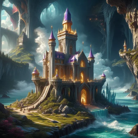 8k,hi res,(surreal,score_9, score_8_up, score_7_up, score_6_up),realistic analog photo,((epiCPhoto)), award winning photo,magnificent, celestial, ethereal, painterly, epic, majestic, magical, fantasy art ,(((The emphasis on the tower))),(forest, high tower with balconies and openwork windows,stone steles, luminous inscriptions (depict a tower with inscriptions),((Materials jade,gold,obsidian,rainbow crystals,water resources, The tower was designed by an architect from mixed materials)) mixed style of architecture (Chinese style)(zen style)(Elven style)),((harmonizes with the environment, nature)),(a warm and cozy place),(clearly realistically detailed pronounced architectural details),((hyper-realistic detailed landscape background designed by a landscape designer)),(hyper-realistic detailed background),