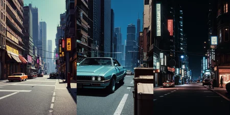 highly insanely detailed, masterpiece, top quality, best quality, highres, 4k, 8k, RAW photo, (very aesthetic, beautiful and aesthetic), bebop cityscape, buildings, radiator, ait conditioning, cardboard box, trash, street, car, <lora:bebopv01:0.5>, 
__lazy-wildcards/dataset/background-color__âââ