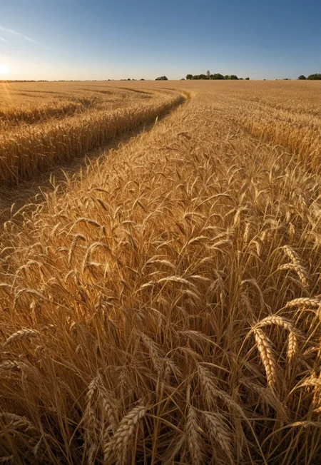 wheat field, wheat,