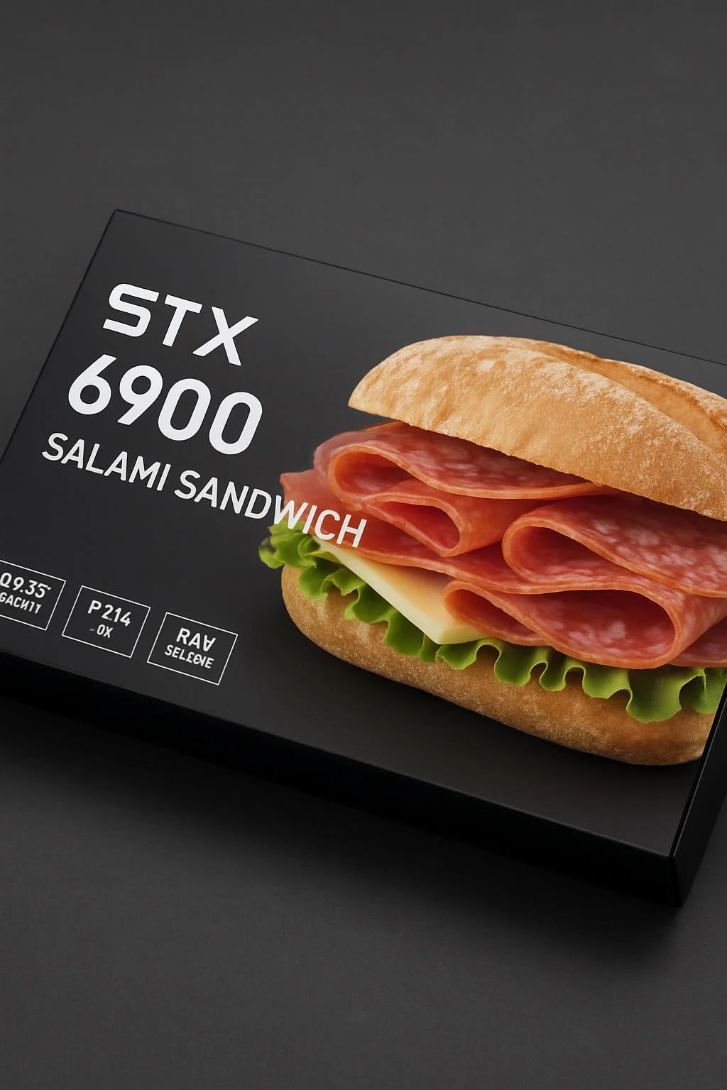 Picture of a high end GPU box for a STX 6900 except it's a salami sandwich