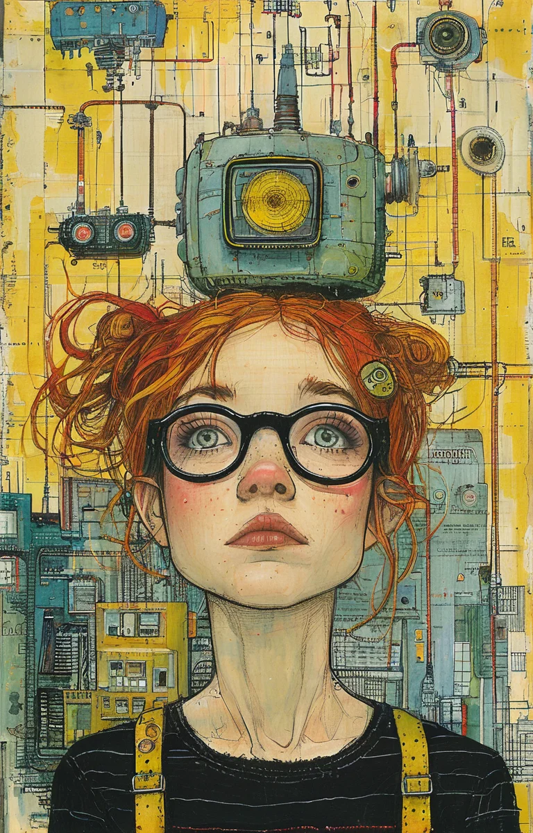 masterpiece,best quality,<lora:tbh175-sdxl:0.9>,illustration,style of Lynda Barry