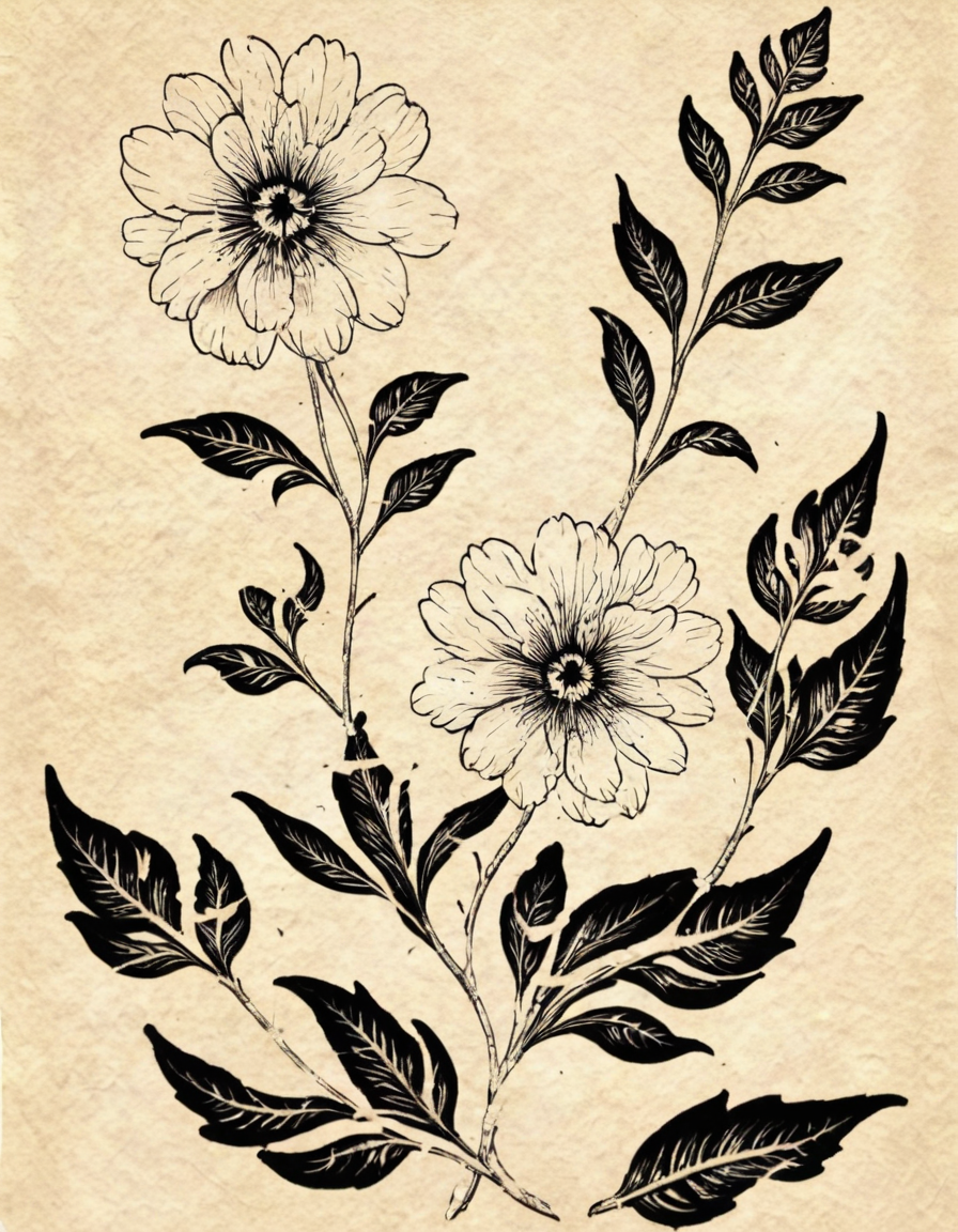 <lora:wdct-000007:0.8>flower with eyes in the pedals and leaves