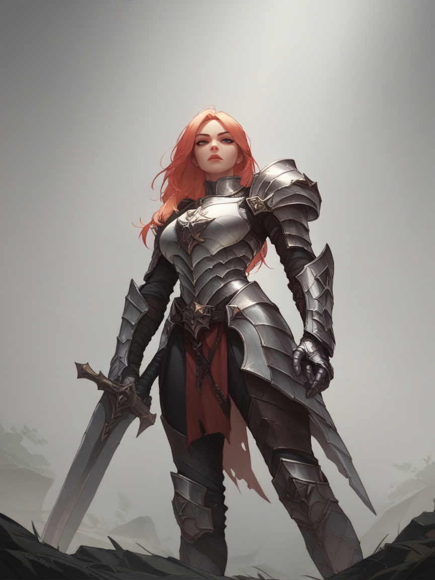 score_9. score_8_up, score_7_up, score_6_up, score_5_up, score_4_up, <lora:ju4nGXLP:0.9> ju4ng, 1girl, curvy, long hair, armor,