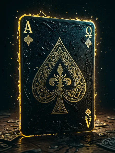 gregg booth style illustration of the Ace of Spades, glow effects, godrays, Hand drawn, render, 8k, octane render, cinema 4d, blender, dark, atmospheric 4k ultra detailed, cinematic, Sharp focus, big depth of field, Masterpiece, colors, 3d octane render, 4k, concept art, trending on artstation, hyperrealistic, Vivid colors, extremely detailed CG unity 8k wallpaper, trending on CGSociety, Intricate, High Detail, dramatic