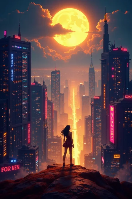 fantasy cyberpunk city beautiful  landscape, bright luminous night, woman, very intricate, very detailed, sharp, bright, colorful, <lora:Hand v2:0.5> <lora:Anti-Blur:1><lora:Insane Detail Slider:0.25>  <lora:flux.1_lora_flyway_Epic-detail_v2:0.3> <lora:fluxenhancer:0.25> <lora:ck-Neon-Retrowave:0.4> ck-rw, in the style of ck-rw,  <lora:Neurocore Anime Cyberpunk:0.8> A digital artwork in the style of cknc