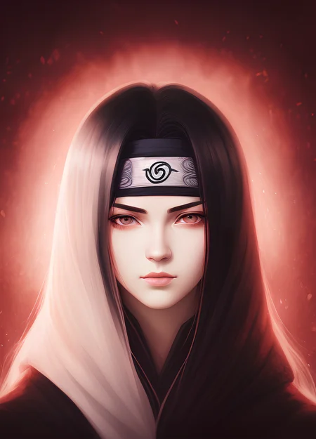 close portrait, ItachiUchiha, art by Jovana Rikalo