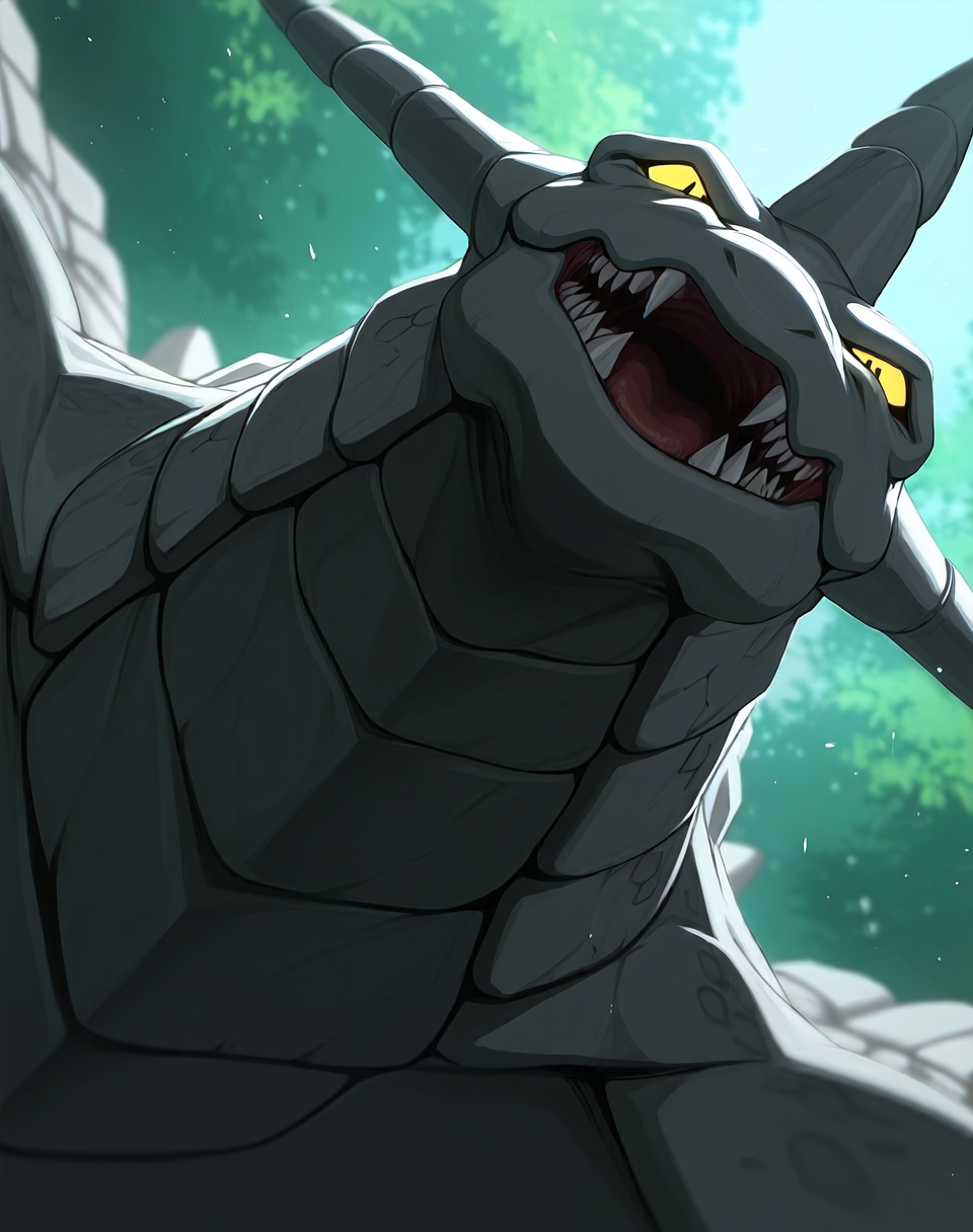 perfect depth of field shot, masterpiece, beautiful, sharp focus, crisp details,
<lora:Stone_Dragon_(Monster_Rancher)_(Illustrious)_(AD):1> Stone Dragon, Monster Rancher, dragon, 
exterior,
dynamic action, dynamic perspective, dutch angle, side view, cowboy shot, action, punch,
male focus, solo, 
EZRealPONYXL, zPDXL, Smooth Quality, lazynsfw,