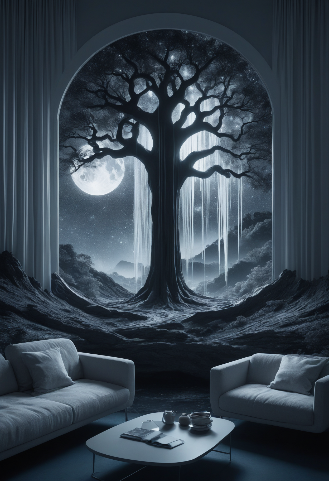 night,moonlit,  fugue, d.c. al coda chord progression, house, mythical landscapes, warp drive, art informel,  wellness, dynamic lighting, creation engine, kinetic, drip paint, collage art, cutout animation, screen space reflections (ssr), perfectly focused, 16k, trailblazing, motif # f/2.8, shutter speed 1/500 sec, iso3200, white balance tungsten, exposure compensation    "+0.5 ev", manual shooting mode, symmetry and balance, focus mode single, evaluative metering"  <lora:DonMM1y4XL-v2rb> <lora:myLora\DonMN1gh7rXL-000006:1>,