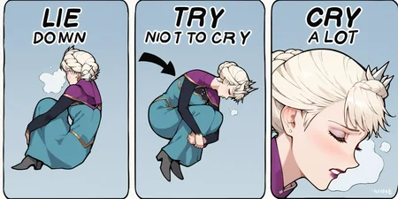anime artwork score_9, score_8_up, score_7_up, best quality, high quality, source_anime, <lora:PD-STYLE_SmoothAnime2-SDXL:0.7> <lora:MEME-TNTC-000011:0.9> m3m3, comic, english text, arrow \(symbol\), elsa, eyes closed
. anime style, studio anime, highly detailed, cel shading, line art