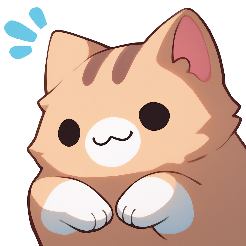 score_9, score_8_up, score_7_up, source_anime, simple background, white background, animal focus, no humans, solo, nekoemoji, cat, smile, solid circle eyes <lora:discord_nekonekonekone_ponyXL:1>