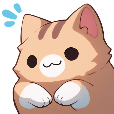 score_9, score_8_up, score_7_up, source_anime, simple background, white background, animal focus, no humans, solo, nekoemoji, cat, smile, solid circle eyes <lora:discord_nekonekonekone_ponyXL:1>