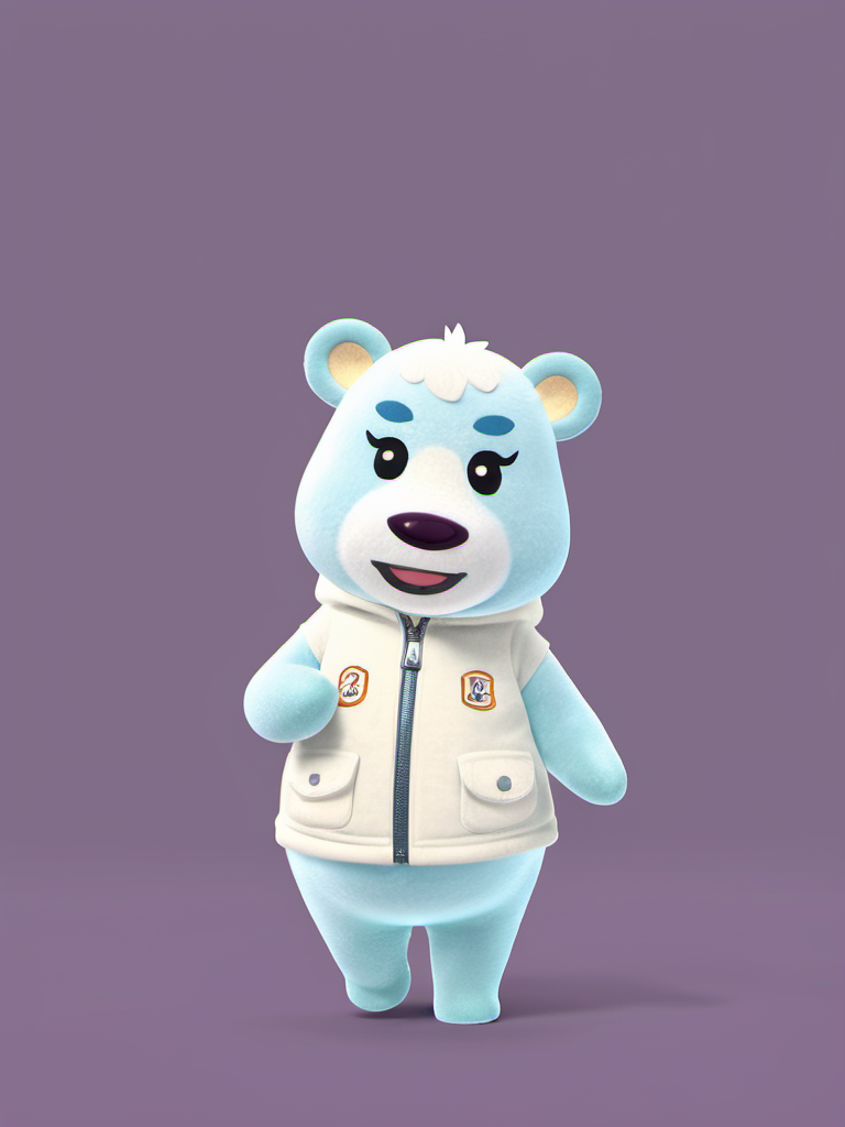 best quality,master piece, highly detailed,acs style,close up of a cute polar bear wear coat costume standing,solo,simple background,octane render, volumetric, dramatic lighting, <lora:acs-000015:0.9>