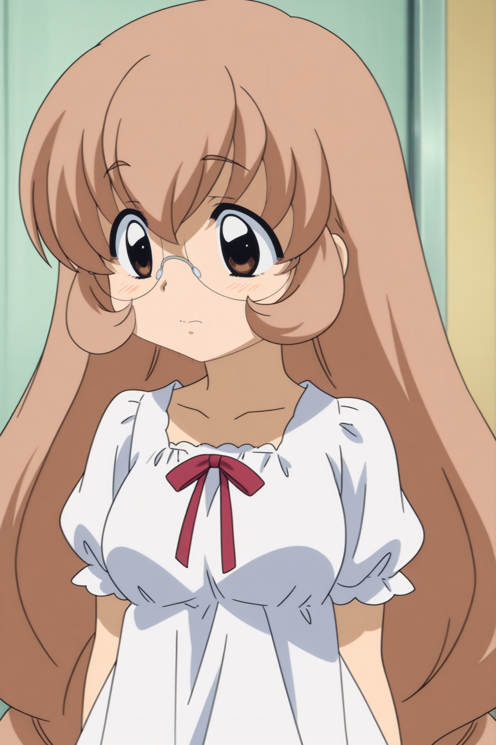 Usa Mimi, anime_coloring, glasses <lora:Kodomo_No_Jikan-Usa_Mimi-illustrious_v2:0.8>