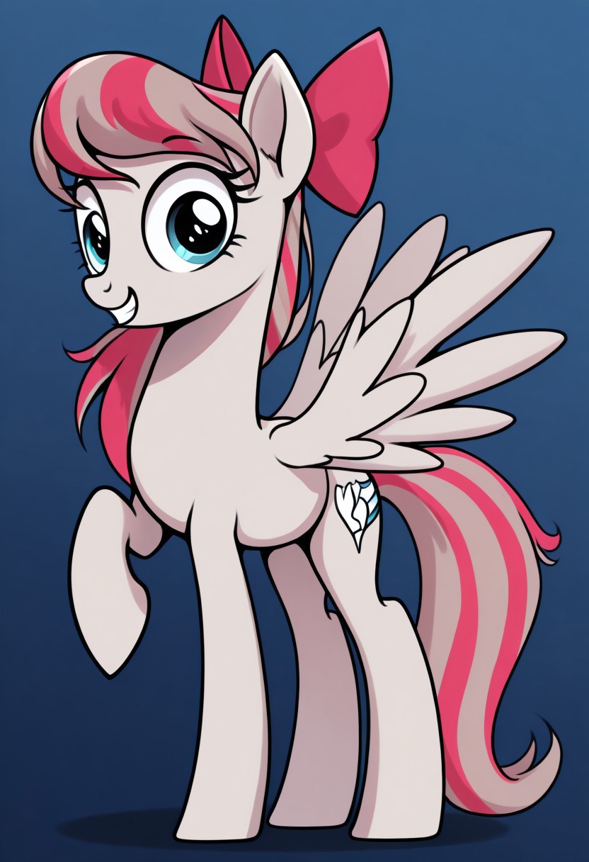 masterpiece, best quality, 32k, high resolution, absurdres, angwinpon, horse, pegasus