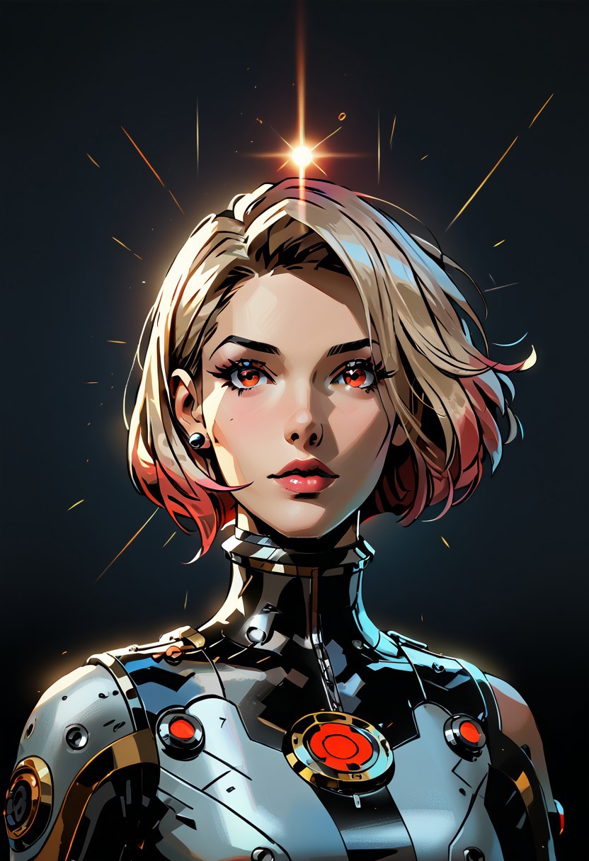 score_9, score_8_up, score_7_up, score_6_up, score_5_up, score_4_up, masterpiece, best quality, raytracing, absurdres, high definition, perfect details, depth of field, good composition, spectacular, volumetric dark lighting, dramatic lighting, absurd, raytracing, 3>lora in weight of: 1.5 + detailed eyes, ((detailed face)), (linear hatching, cel shading, hds style), extremely bright rays of light, dark lighting,  
BREAK 
perfect face, mature, female, space helmet, round helmet, space suit, red eyes, 1girl, solo, sexy, smooth body, cyber Dystopian, unique color hair, shadowrun, Enigmatic cyber pilot draped in shadows, beautiful, wearing detailed, black uniform, full body, full body in view, (Partially obscured face, revealing only piercing eyes adorned with kohl.arcane energy aura), sexy body, cowboy shot, masterpiece, ultra-detailed, semi-realistic, kohl.arcane imbued eyes, black bakground, simple background, glowing eyes, (closeup, portrait), full lips,
