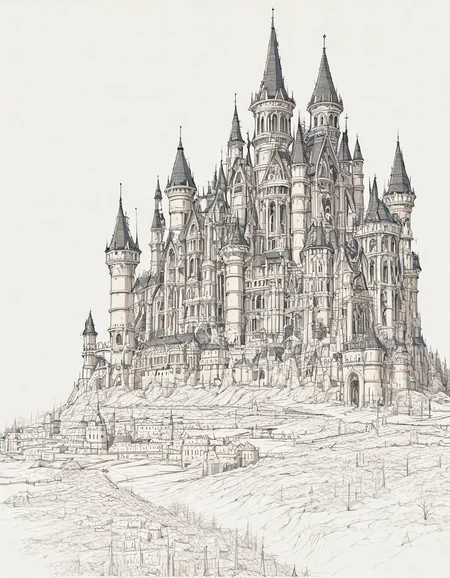 <lora:illustriousXLv01_stabilizer_v1.185c:0.7>monochrome,lineart,castle,anime,masterpiece,
