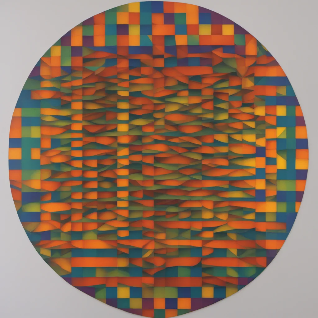 escarapela Le Parc a rainbow colored circle with a white background abstraccion geometrica, orange, yellow, red, blue, purple, violet, cockade, escarapela, circular stripes <lora:LeParc_AI_LoRA_XL_v2.0:1>