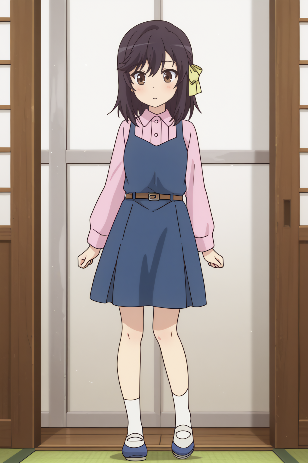 newest, full body, Hotaru Ichijou <lora:Non_Non_Biyori_-_Hotaru_Ichijou_-_illustrious:0.8>