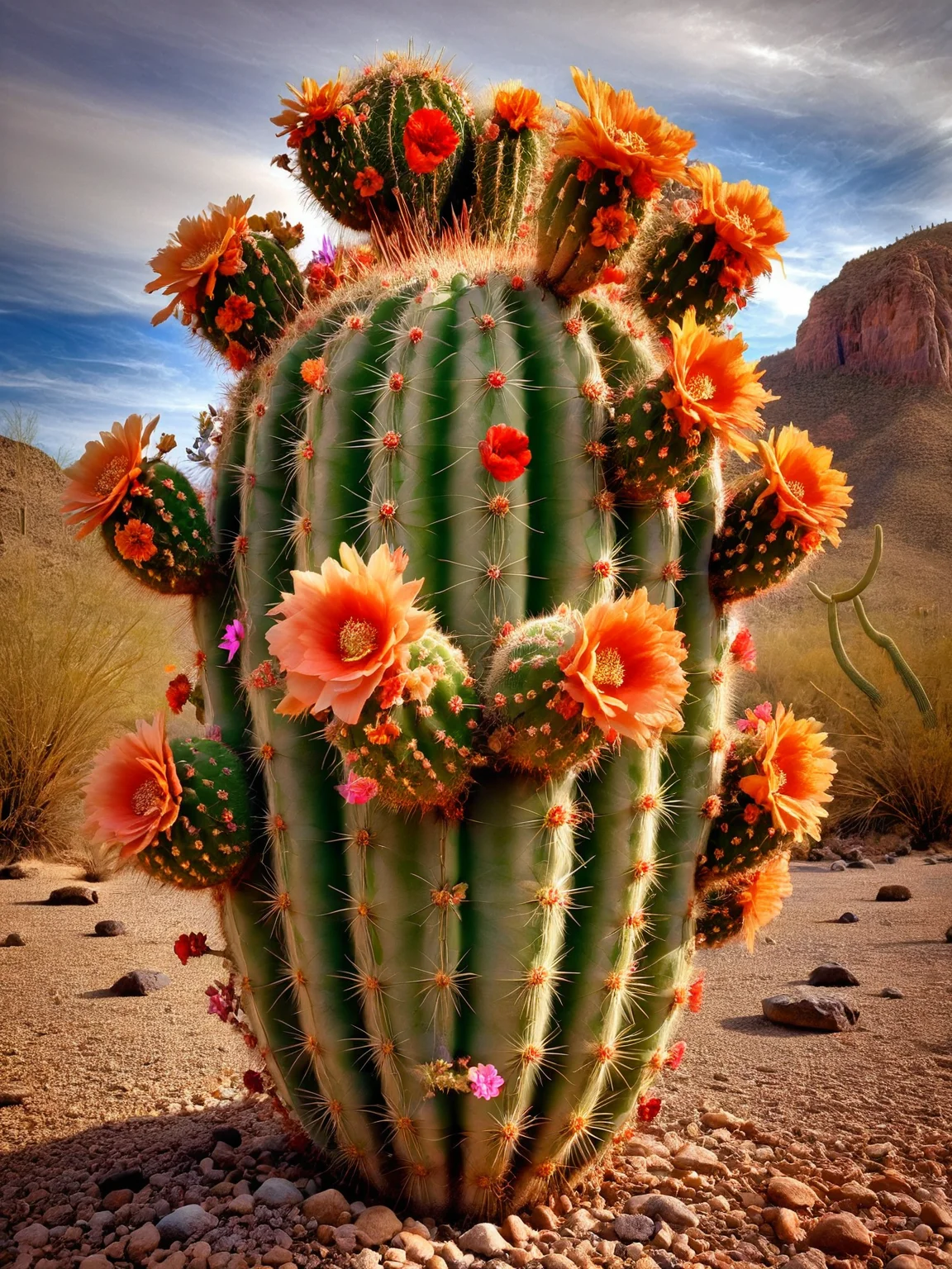 ais-flowery cactus in the Arizona desert, masterpiece, HDR <lora:Flowery_Style_SDXL:1>,<lora:EnvyBetterHiresFixXL01:0:hr=1>
