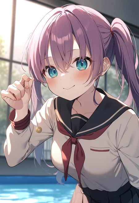 1girl,sincos, ningen mame, toosaka asagi,solo,medium breasts,school uniform,
hypnosis, mind control,looking at viewer, hand up, coin on string, <lora:hypnosis_XL_v1:0.7>
panorama shot, purple hair, aqua eyes,happy, swimming pool, closed mouth, twintails hair,
best quality, very aesthetic, absurdres