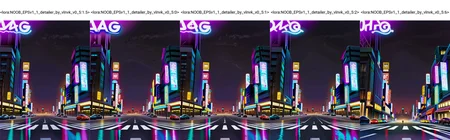 cityscape, cyberpunk, street, cars, neon palette, dark, dark theme, darkness, neon lights,
rei_(sanbonzakura),Torino aqua,(tomozero:0.9),binggong asylum,ask_(askzy), ebifly, mitsu \(mitsu art\),
masterpiece,best quality,amazing quality,very aesthetic,absurdres,newest, incredibly absurdres, cinematic, anime screenshot, crisp, sharp,
<lora:NOOB_EPSv1_1_detailer_by_vlnvk_v0_5:1.5>