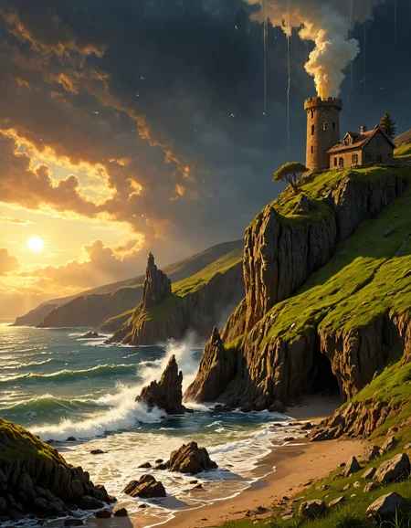 surreal landscape,creator landscape,stale of J.M.W. Turner (stormy skies), Basalt columns along foaming shore, antler rub marks on saplings, icehouse dug into hillside,weasel investigating burrow.
<lora:LCMTurboMix_DPM_SDE_Karras:0.7>,
<lora:Flux-style-xl-lora:0.7> flux-style,
<lora:extremely_detailed:0.7> extremely detailed,
<lora:WildcardX-XL-Detail-Enhancer:0.3>,
<lora:add-detail-xl:0.7>,
BeyondSDXLv3,
(8k,highly detail, cool colors, grand illumination, dynamic cinematic perfect background, stunning detail,absurd detail, high quality, masterpiece,aesthetic, illustration, perfect composition, intricate details, absurdres),