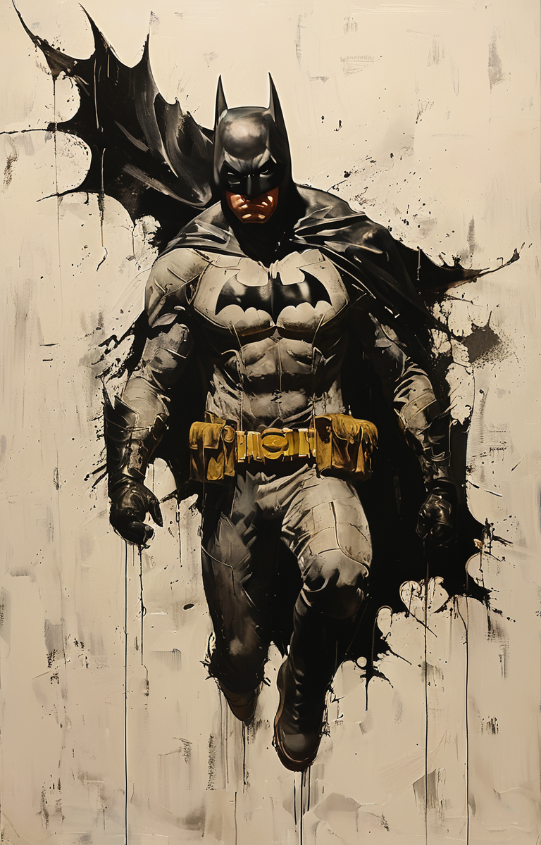 masterpiece,best quality,<lora:tbh223-sdxl:0.9>,illustration,style of Greg Capullo,batman,  animals
