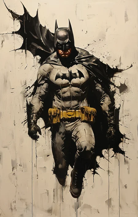masterpiece,best quality,<lora:tbh223-sdxl:0.9>,illustration,style of Greg Capullo,batman, animals