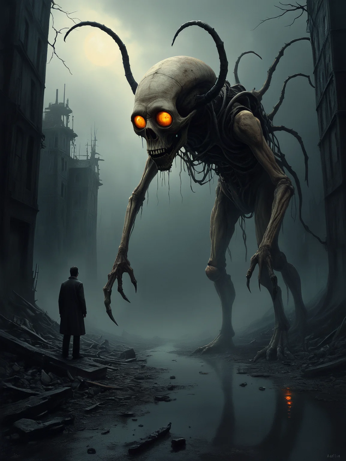 The terrifying reality of a half life, Surreal art.
Atmospheric. Moody.
<lora:Aeristhal01_CE_XL_200-OT:0.4> aersthlCE_style
