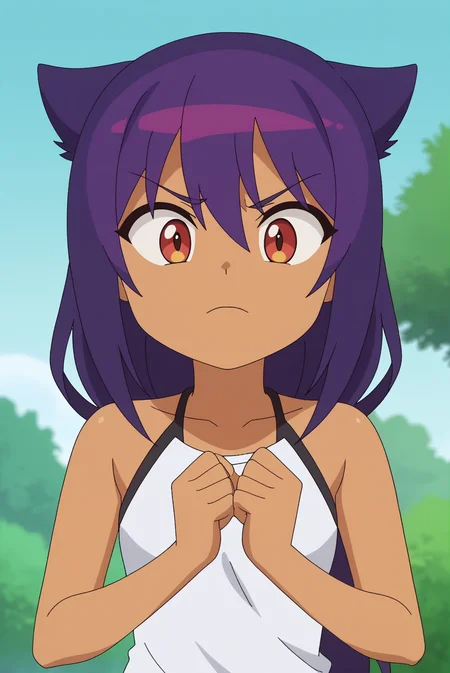 anime screencap, rating safe, Jahy <lora:Jahy-sama_wa_Kujikenai-Jahy-PDXL:0.8>