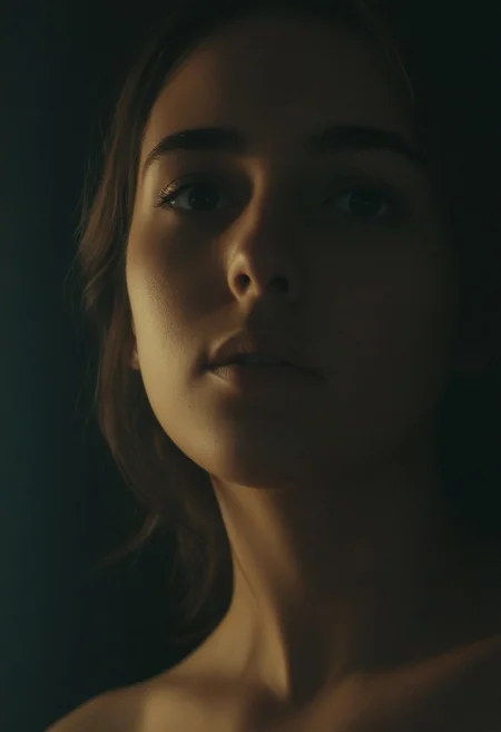 The most beautiful girl in the World, 24 years old, closeup, photo in the style of Alessio Albi, cinematic composition, cinematic lighting,