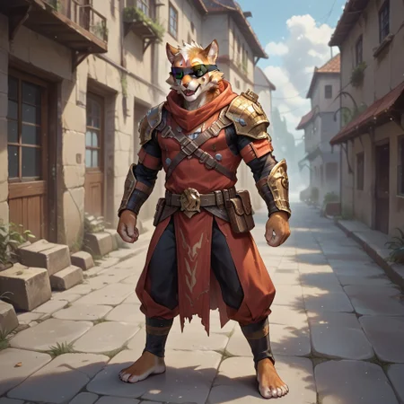 (((Barefoot furry character, full body, cinematic setting, furry male, plantigrade)))
The toll of the warning bell
My boots sink in bullet shells
I have become (((an outlaw)))
Nightmare of the damned
The hangman left the scaffold
I took him out, still blindfold
I made this place (((a ghost town)))
Painted the lanes red
I'll find you
I'll hunt you down
I'll be your final nightmare
I am (((the gunman)))
I bring salvation on this day
Here comes the gunman
You know that (((vengeance))) is my name
BREAK, intricate details, highly detailed, extreme detail, octane render, fine art, best quality, highres, (detailed face:1.5), ((full_body)), UHD, (((perfect hands))), low light, anime