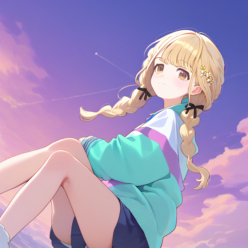 score 9, score 8 up, score 7 up, source anime, 1girl, fujita_kotone, multicolored jacket,   <lora:gakuen_idolmaster_pony:1>