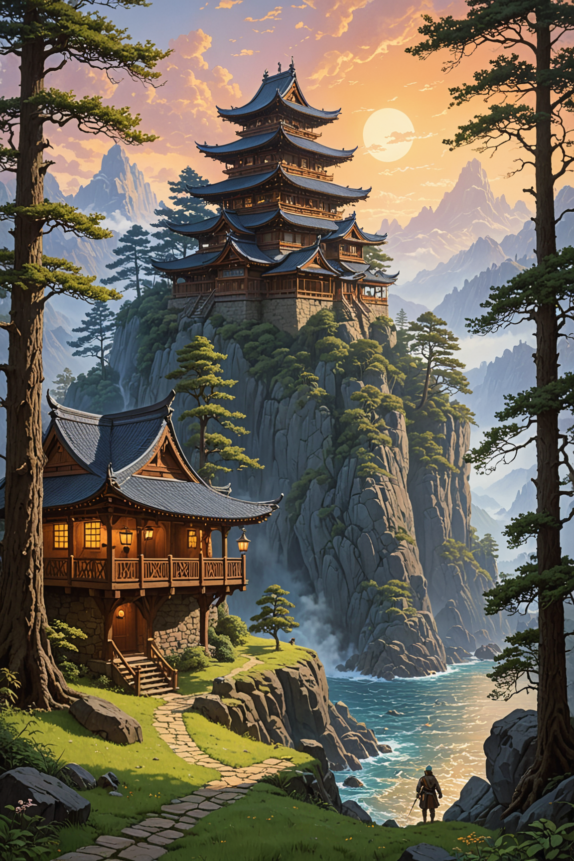 by Ted Nasmith and Steve Henderson in the style of Hidari JingorÅ and Jacek Yerka
