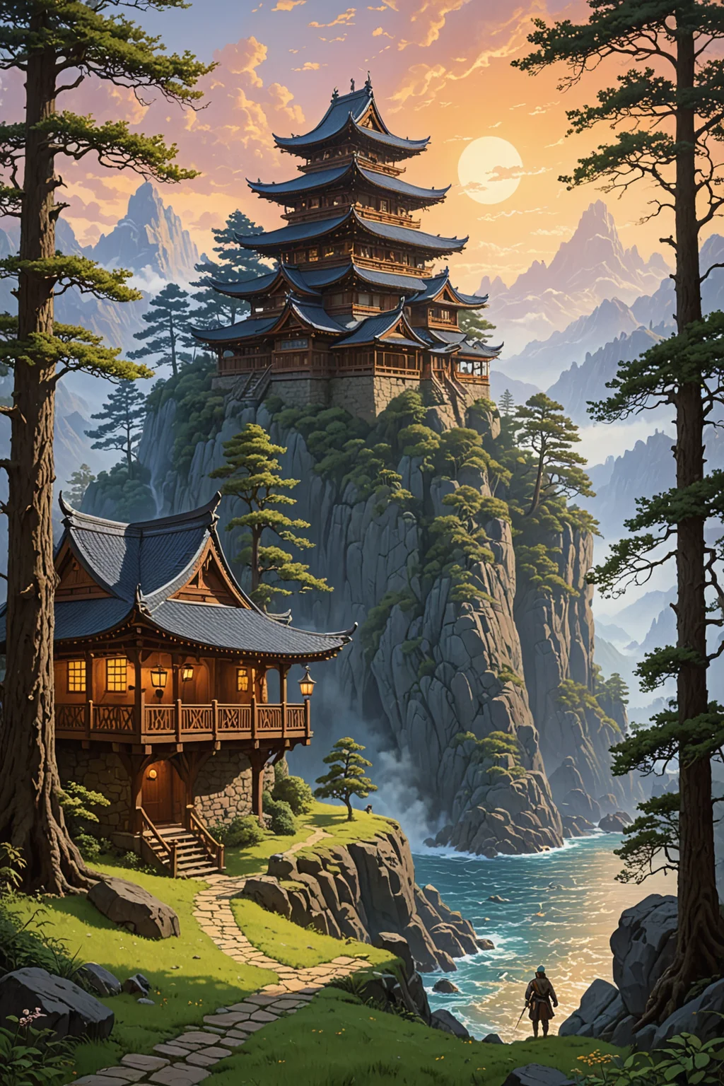 by Ted Nasmith and Steve Henderson in the style of Hidari JingorÅ and Jacek Yerka
